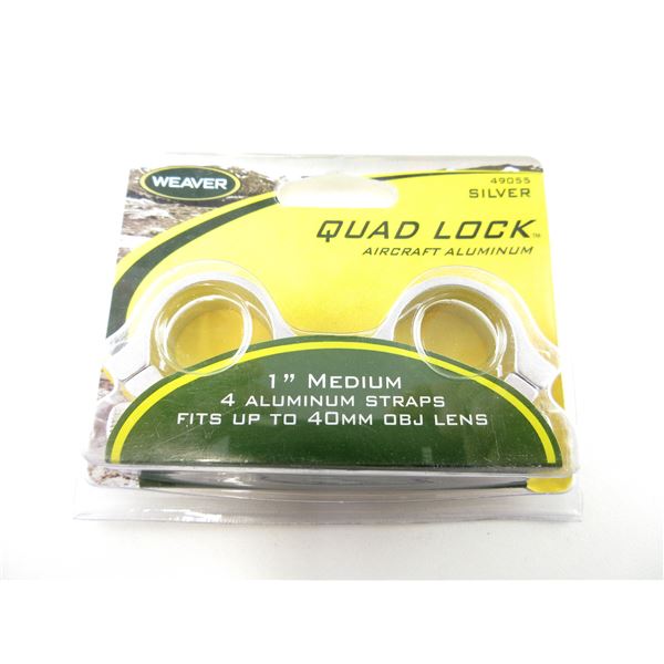 WEAVER 1" HIGH QUAD LOCK RINGS