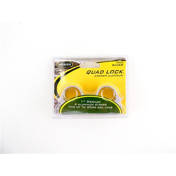 WEAVER 1" HIGH QUAD LOCK RINGS