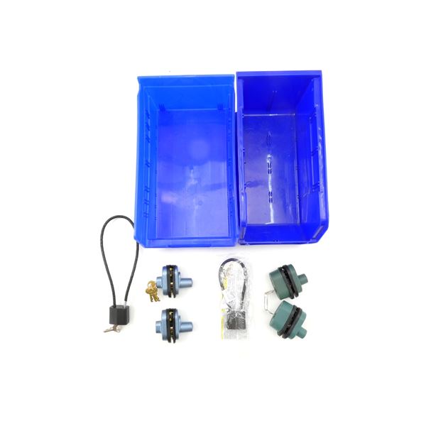ASSORTED TRIGGER / CABLE LOCKS AND STORAGE CONTAINERS LOT