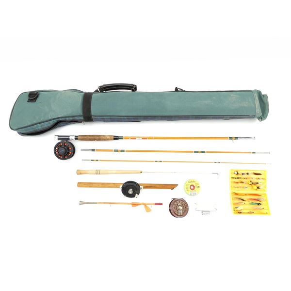 VINTAGE PLAYMAKER FLY FISHING ROD / ETC. LOT