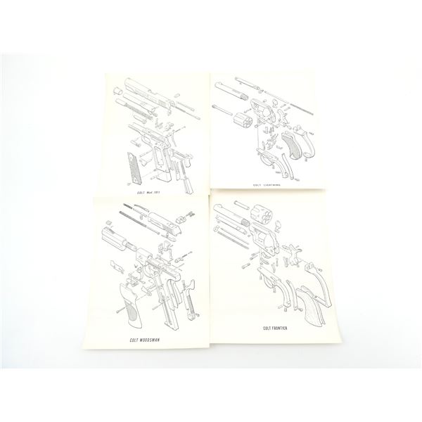 ASSORTED COLT SCHEMATICS LOT