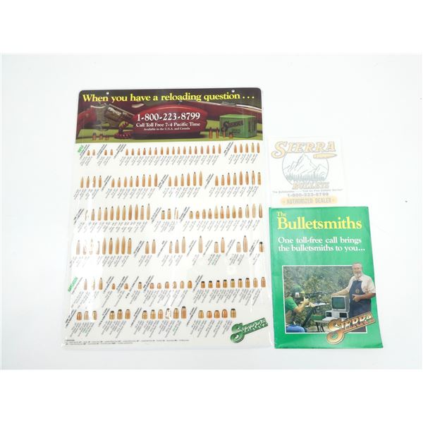 SIERRA BULLETS WALL CHART