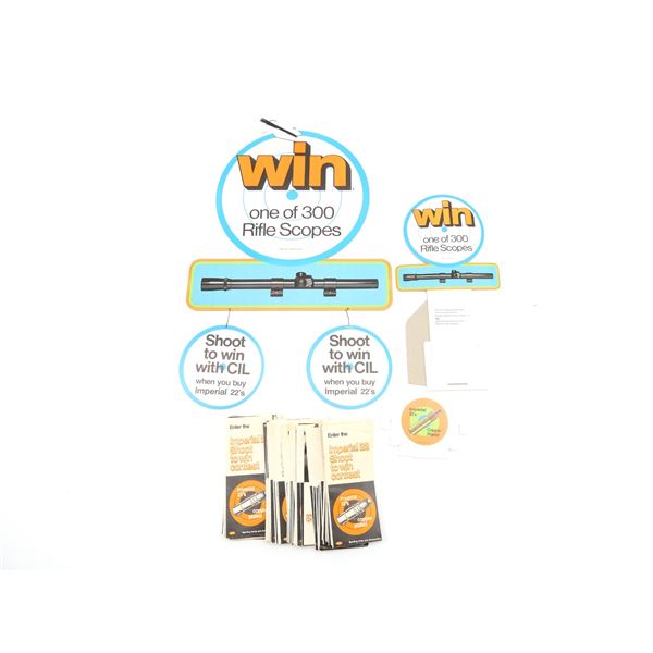 VINTAGE C-I-L SHOOT TO WIN STORE DISPLAY PACKAGE