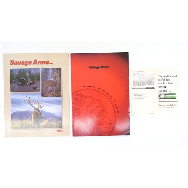 ASSORTED SAVAGE ARMS CATALOGUES / BROCHURE LOT