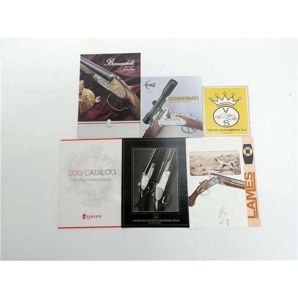 ASSORTED EUROPEAN SHOTGUN BROCHURE / CATALOGUE LOT