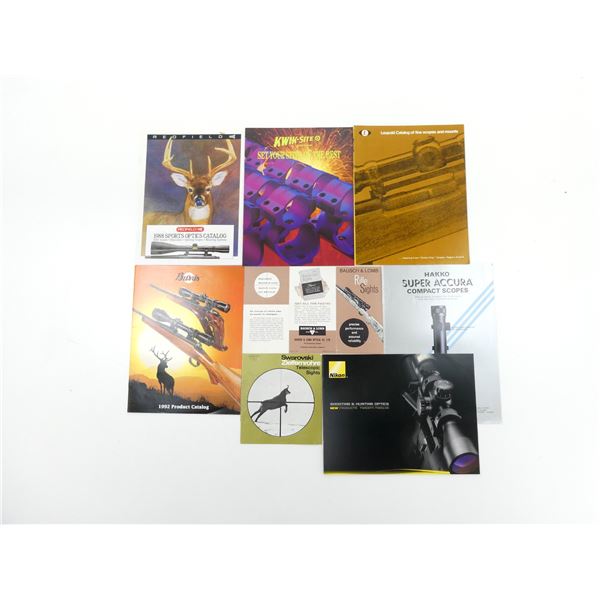 ASSORTED RIFLESCOPE BROCHURE / CATALOGUE LOT