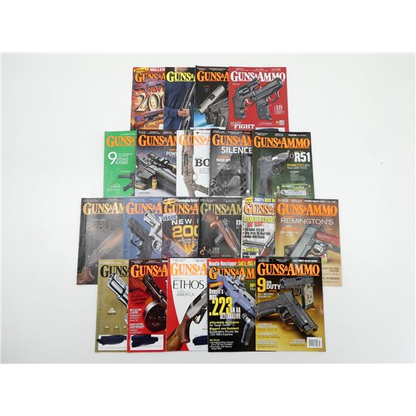 ASSORTED "GUNS & AMMO" MAGAZINES LOT