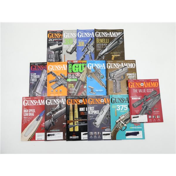 ASSORTED "GUNS & AMMO" MAGAZINES LOT
