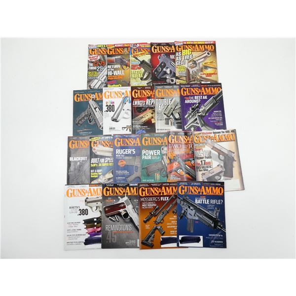 ASSORTED "GUNS & AMMO" MAGAZINES LOT