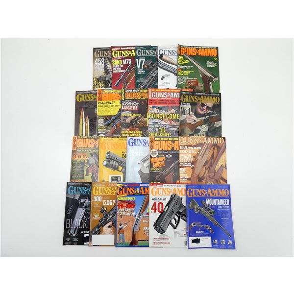 ASSORTED "GUNS & AMMO" MAGAZINES LOT