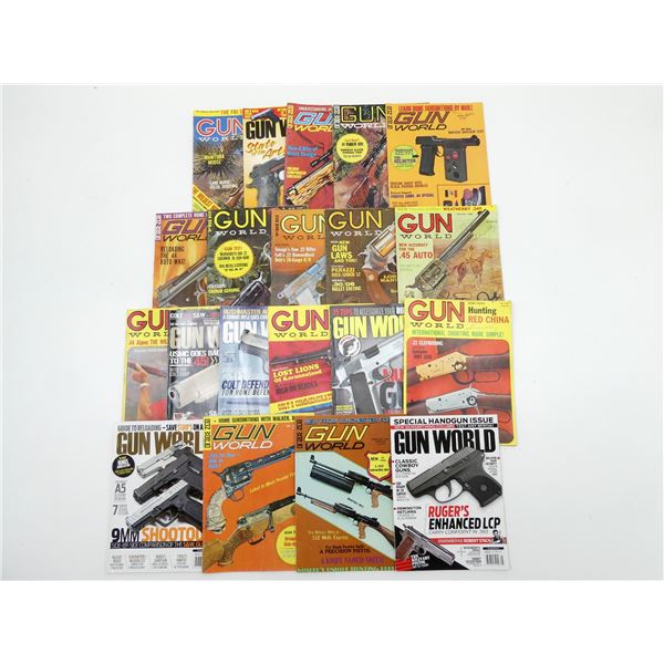ASSORTED "GUN WORLD" MAGAZINES LOT