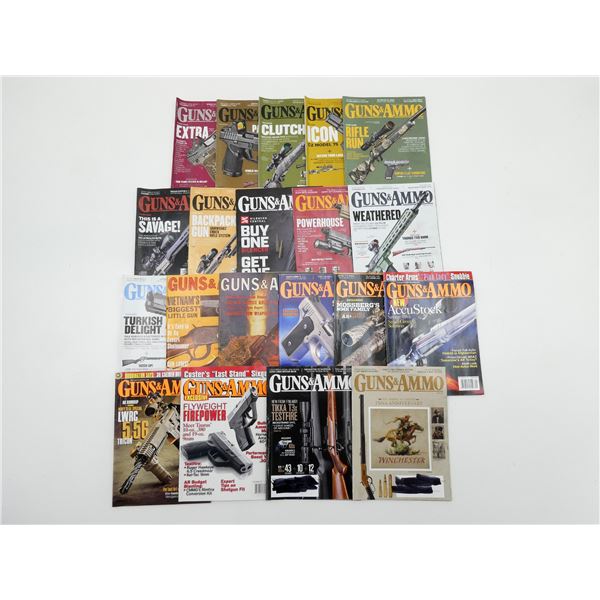 ASSORTED "GUNS & AMMO" MAGAZINES LOT