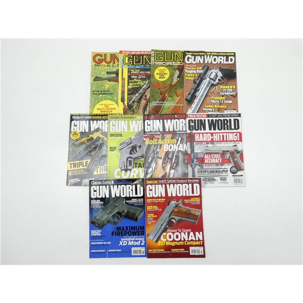 ASSORTED "GUN WORLD" MAGAZINES LOT