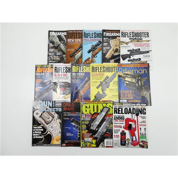 ASSORTED "FIREARMS NEWS" AND "RIFLE SHOOTER" / ETC. MAGAZINES LOT