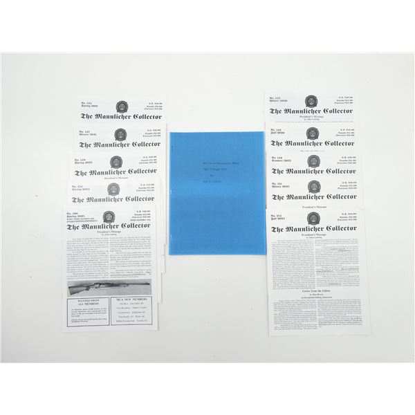 "MANNLICHER-SCHOENAUER RIFLES 1903 THROUGH 1970" AND ASSORTED "THE MANNLICHER COLLECTOR" MAGAZINES L