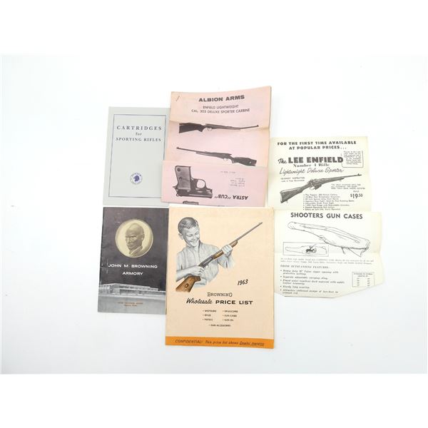 ASSORTED BROWNING / KYNOCH / ALBION ARMS BOOKS ETC. LOT