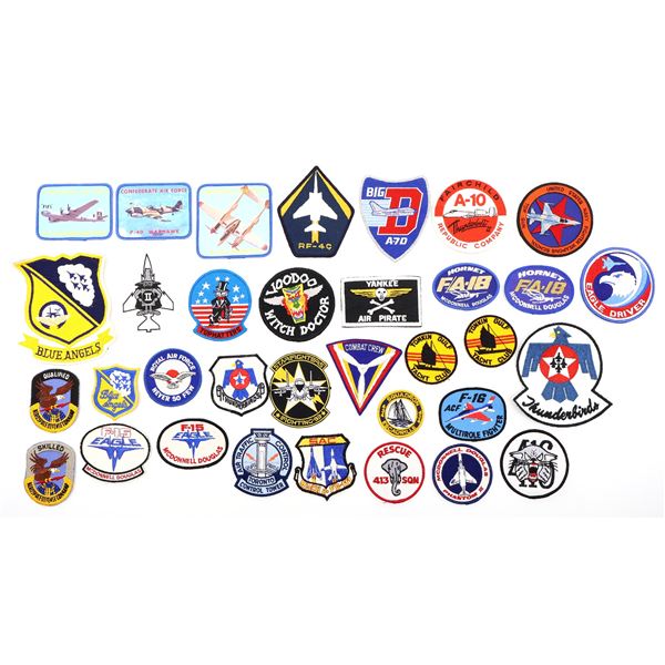 ASSORTED MILITARY AIRFORCE CREW / SQUADRON, ETC. BADGE LOT
