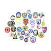 Image 1 : ASSORTED MILITARY AIRFORCE CREW / SQUADRON, ETC. BADGE AND STICKERS LOT