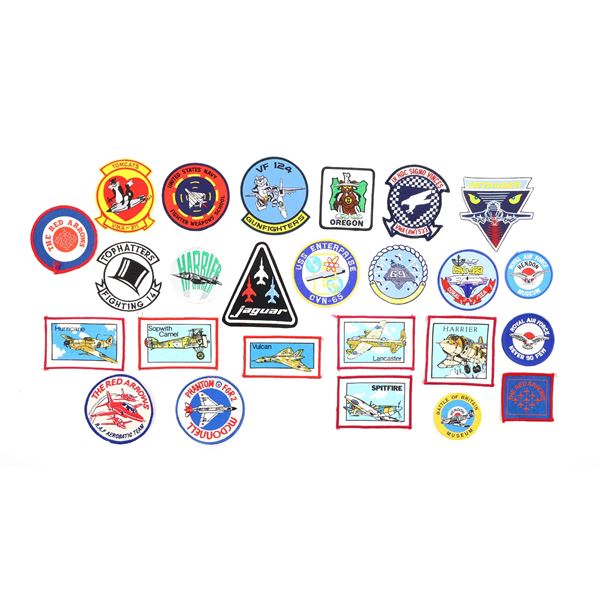 ASSORTED BRITISH / U.S. MILITARY AIRFORCE CREW / SQUADRON, ETC. BADGE LOT