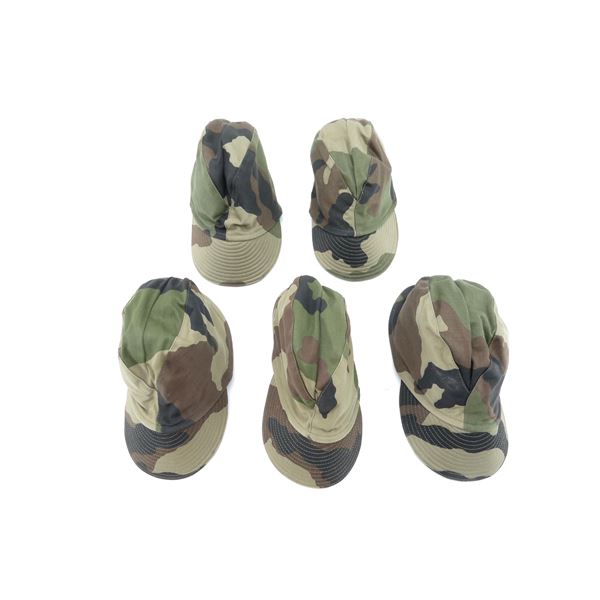 FRENCH MILITARY FIELD CAP LOT