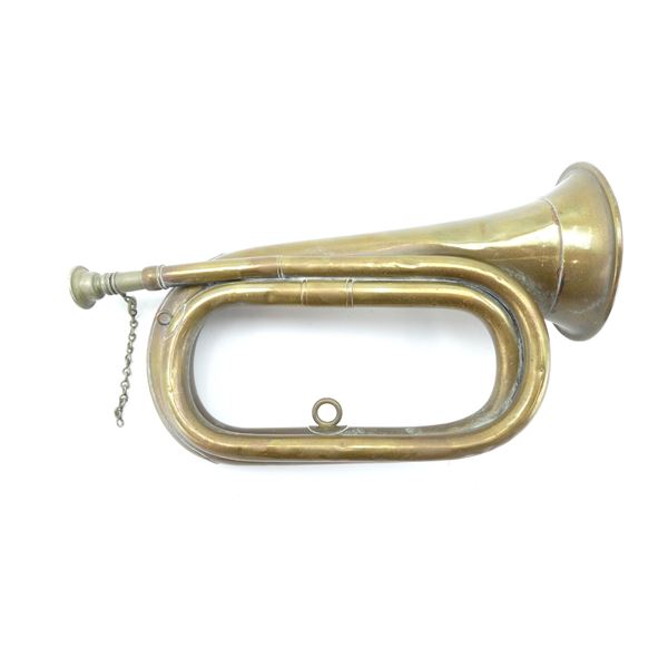UNKNOWN MILITARY STYLE BRASS BUGLE
