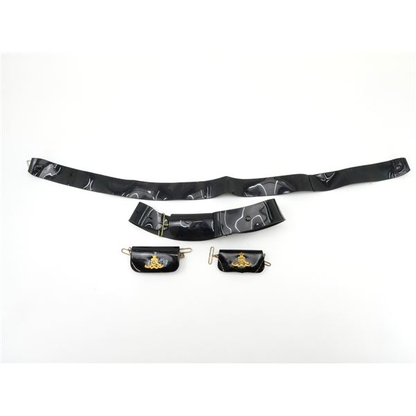 ROYAL CANADIAN ARTILLERY CEREMONIAL BELTS / POUCHES LOT