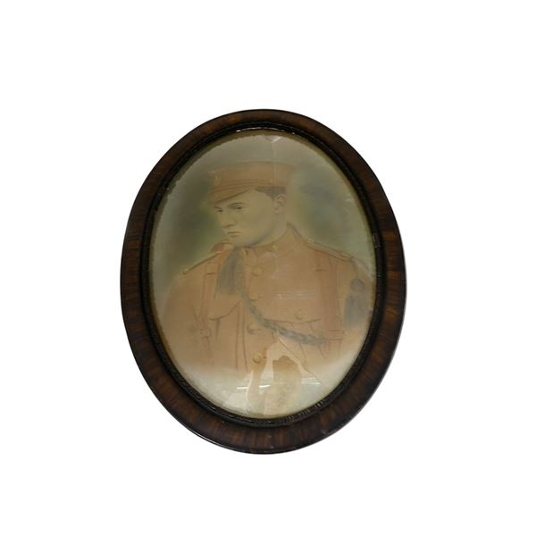 CANADIAN MILITARY FRAMED WWI ERA SOLDIER PORTRAIT