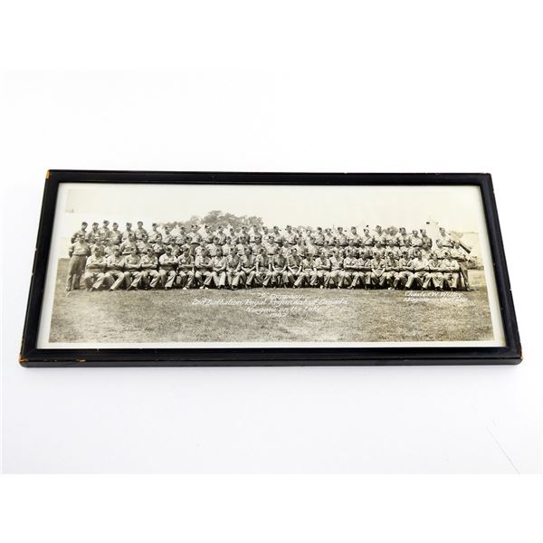 WWII "2ND BATTALION ROYAL REGIMENT OF CANADA" FRAMED PHOTO
