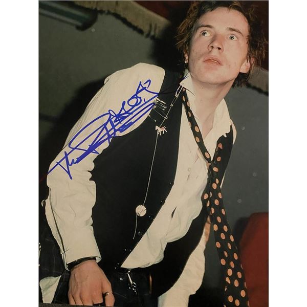 Sex Pistols Johnny Rotten signed photo