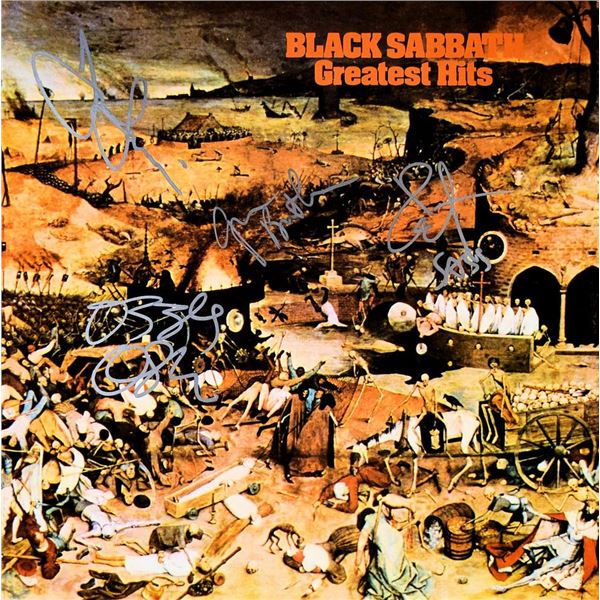 Black Sabbath signed Greatest Hits album