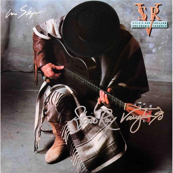 Stevie Ray Vaughan In Step signed album