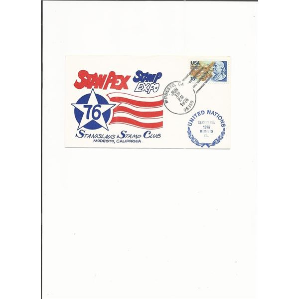 Stanpex Stamp Expo '76 - Stamp Club Cover - Modesto, CA