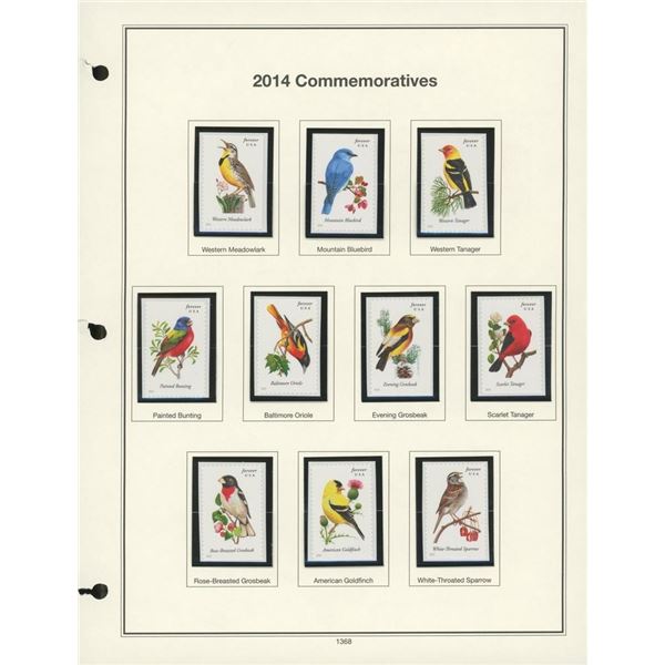 2014 Commemorative  First-Class Forever Songbird Stamps