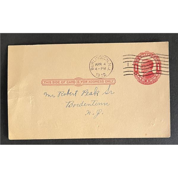 United States 1912 post card