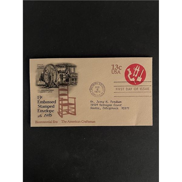 The American Craftsman First Day Cover