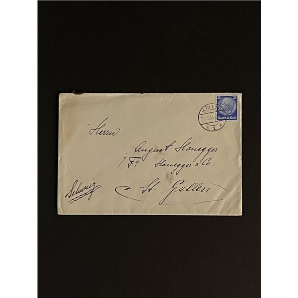 Vintage German Reich Stamped Envelope