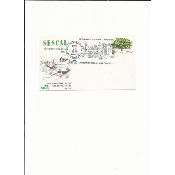 Sescal - 200th Annniversary of the City of Los Angeles - Anniversary Cover - 1978