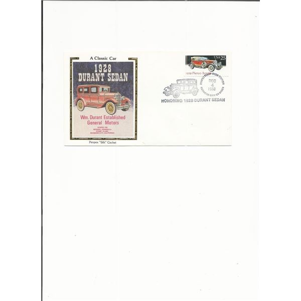 1928 Durant Sedan - First Day Cover - Redwood City, CA - 1988