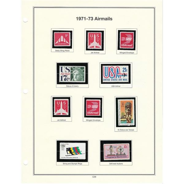 USA 1971-73 Airmails C77 - C86