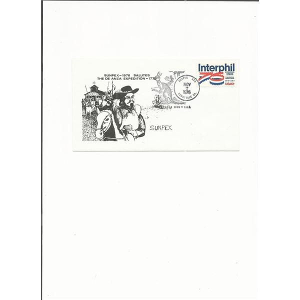 Sunpex - 1976 - Salutes the De Anza Expedition 1776 - ShowCover