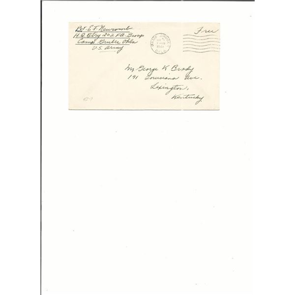 Camp Gruber, OK - First Day Cover - 1943
