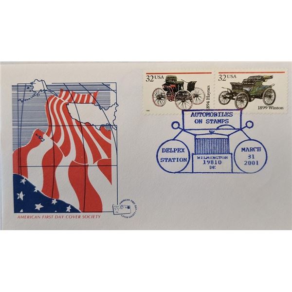 American First Day Cover Society - Automobiles On Stamps First Day Cover