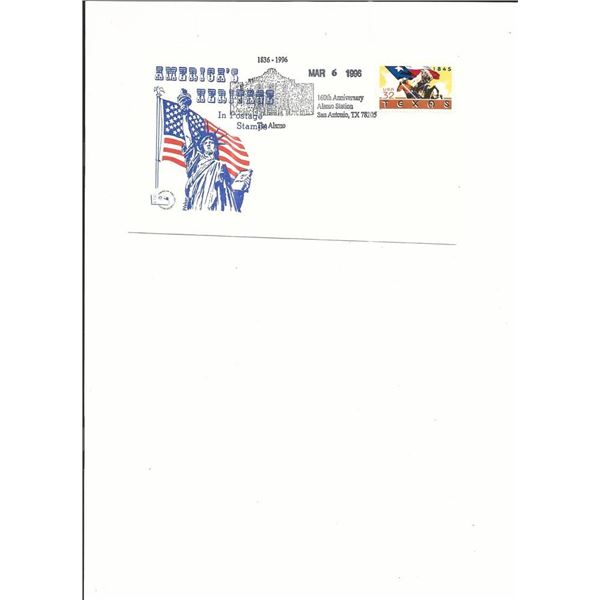160th Anniversary Alamo Station - First Day Cover - San Antonio, TX. - 1996