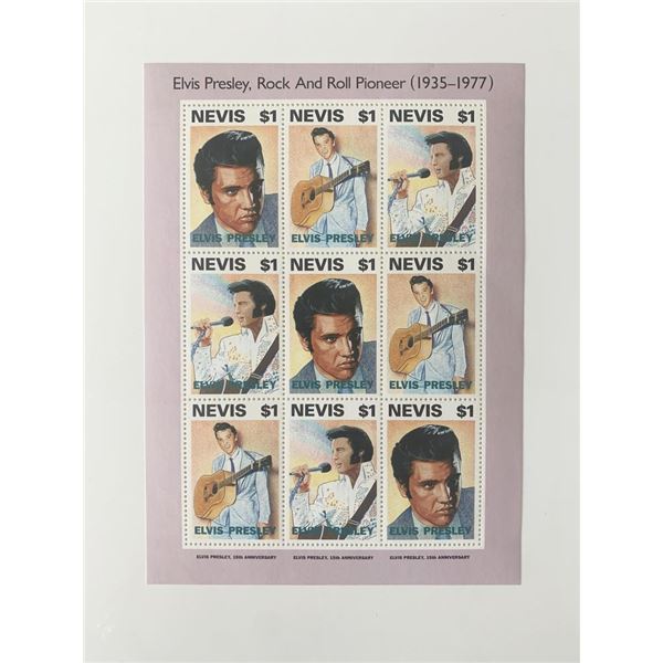 Elvis Presley 15th Anniversary Stamp Set - Nevis