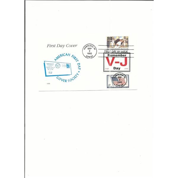 V-J Day 50th Anniversary - First Day Cover - Honolulu, HI - 1995