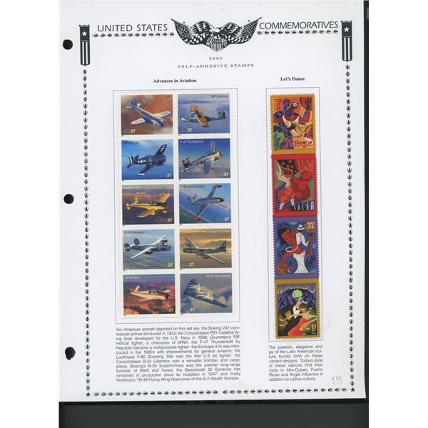 2005 United States Self-Adhesive Booklet Stamp Set