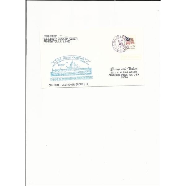 U.S.S. South Carolina - First Day Cover - 1979