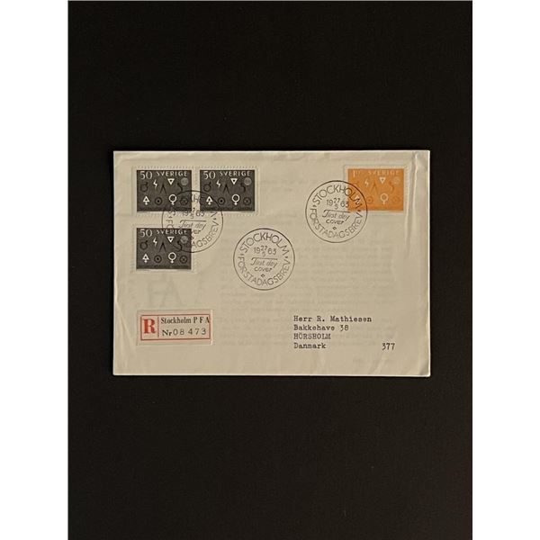 1963 Sweden First Day Cover