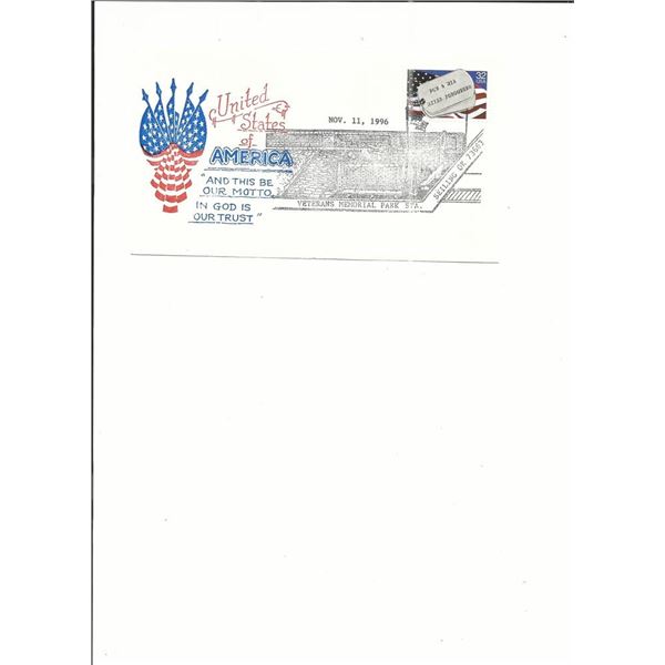 Seiling, OK - Veterans Memorial Park Station - First Day Cover - 1996