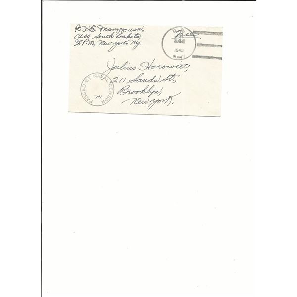 U.S. Navy - First Day Cover - 1943